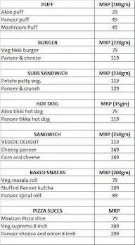 Winni Cakes & More menu 1