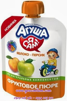 Thực phẩm xách tay Nga: sữa, bánh ăn dặm, phô mai, trái cây nghiền, thức ăn đóng lọ.. - 19