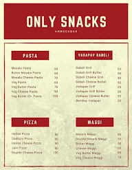 Only Snacks menu 2