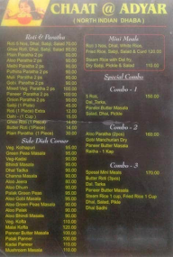 Chaat House menu 2