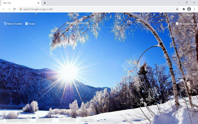 冬の雪壁紙