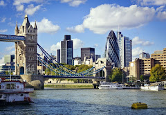 #34578230 - London skyline seen from the River Thames