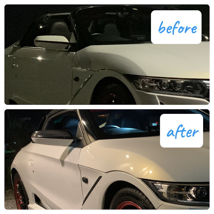 S660のカーボンシート貼り・DIYに関するカスタム事例の投稿画像1枚目