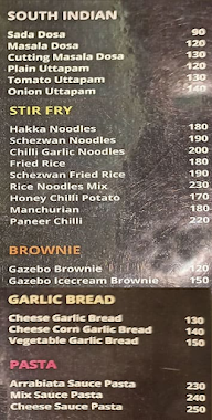 Gazebo menu 2