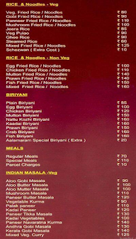 Aalamaram Chettinad Restaurant menu 4