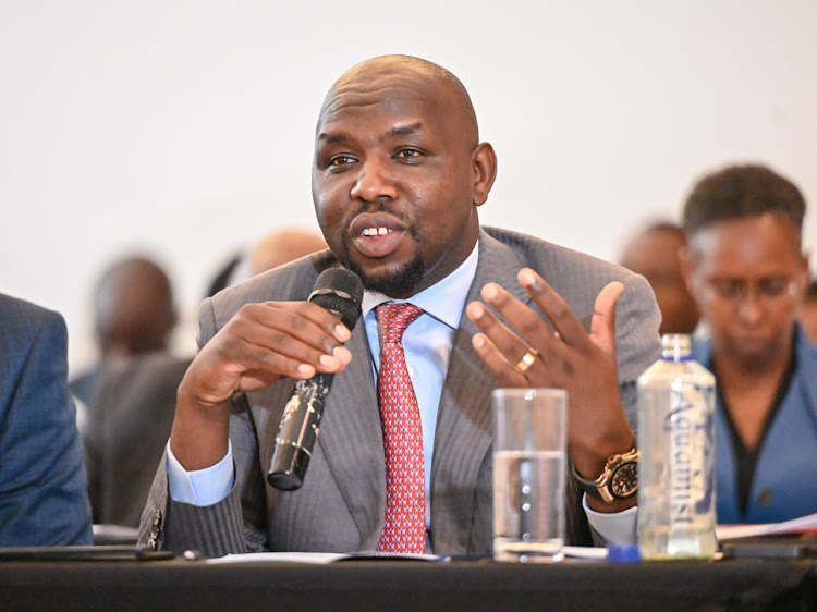 Roads and Transport CS Kipchumba Murkomen when he appeared before the Departmental Committee on Transport and Infrastructure on November 7, 2023