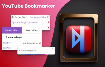 Youtube Bookmarker small promo image