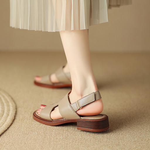 Title 20, Hollowed Leisure Sheepskin Womens Shoes Summer...