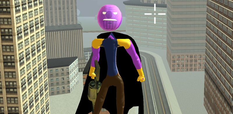 Flying Thanos Stickman Rope Hero Gangster Crime