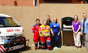 The newly launched baby safe box outside the New Life Church in Witbank. 