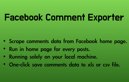Facebook Comment Exporter small promo image