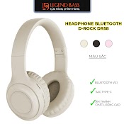 Tai Nghe Bluetooth Chụp Tai D - Rock Dr58 Âm Bass Mạnh, Tai Nghe Không Dây Có Mic, Pin Sử Dụng 12 Tiếng Chính Hãng