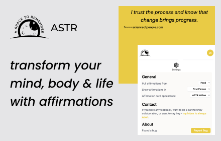 ASTR Browser Companion: Discover affirmations small promo image