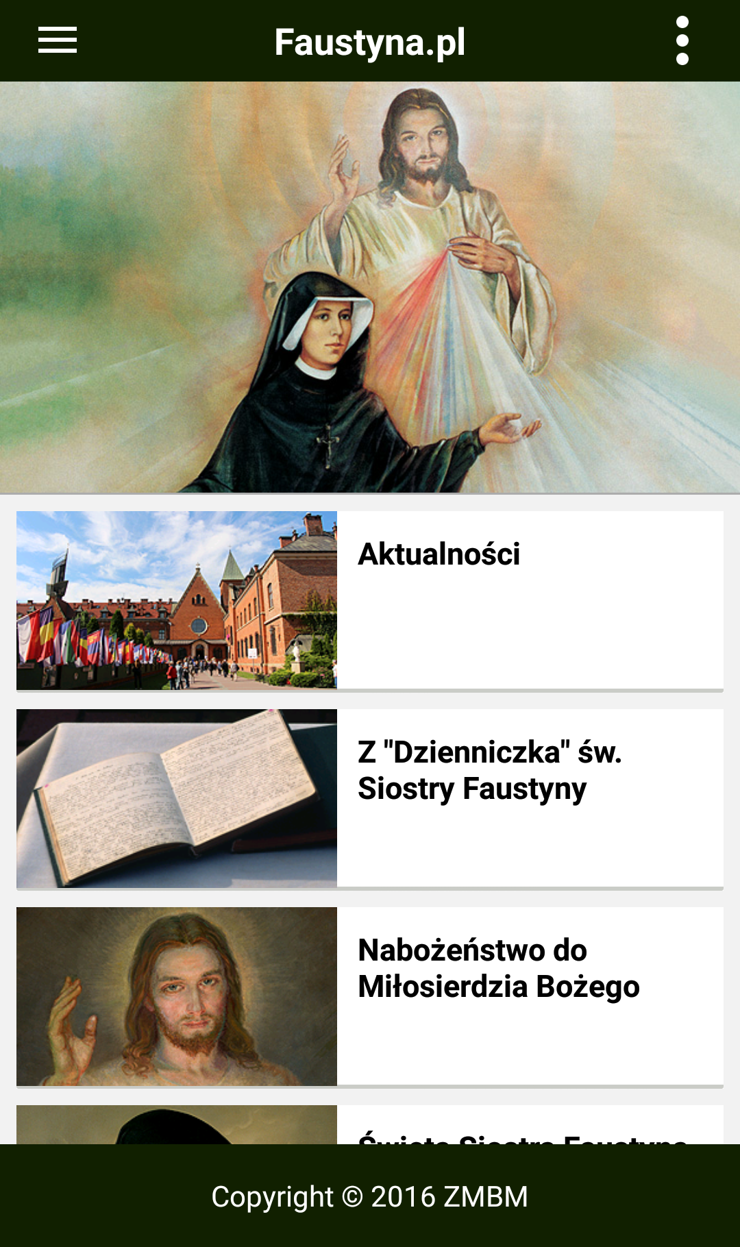 Android application Saint-Faustina.org screenshort