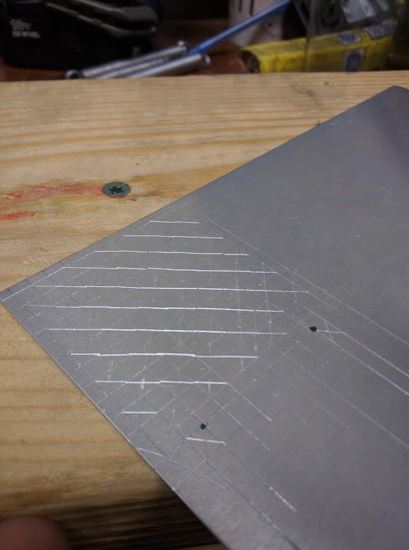 Aluminum Sheet w/ Scribe Lines 2