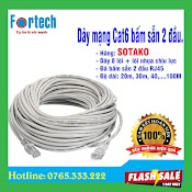 Dây Mạng Sotako Cat6E Bấm Sẵn 2 Đầu 10M, 20M, 30M, 40M, 50M, 80M, 100M, Sử Dụng Mạng Lan, Internet, Tốc Độ Cao.