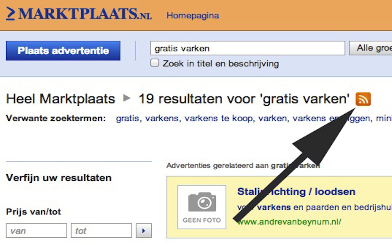 Marktplaats RSS Preview image 0