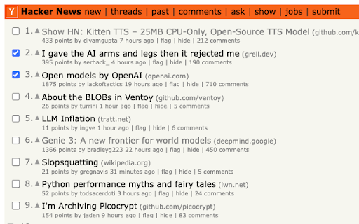 Hacker News Saver