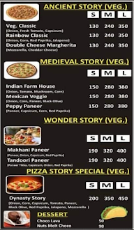 The Pizza Story menu 1