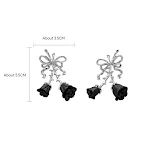 Black Rose Earrings RE332589K