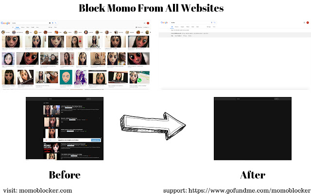 Momo Blocker chrome extension