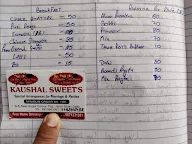 Kaushal Sweets menu 2