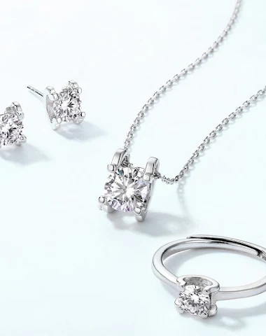 Simple Moissanite Bull Head Sterlin - 2