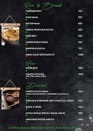 Kacha Badam - Microbrewery menu 7