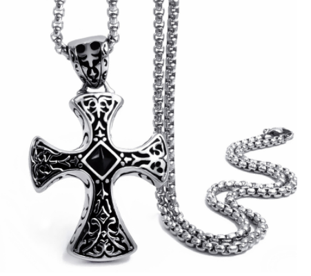 Title 4, New Crowe Heart Side Tide Necklace. An elegant ...