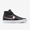 zoom blazer mid pro gt black/university red/white/metallic silver