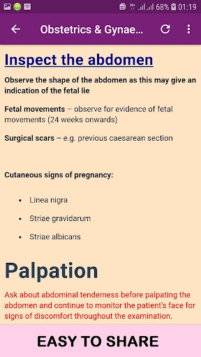 Obstetrics And Gynaecology Mnemonics OFFLINE