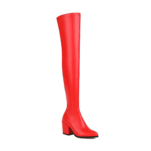 Title 5, Over-the-knee thick heel Korean style high leg ...