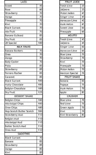 Lassi Bistro menu 2