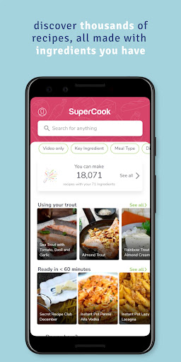 Screenshot SuperCook - Recipe Generator