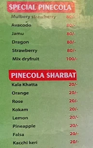 PineCola menu 1