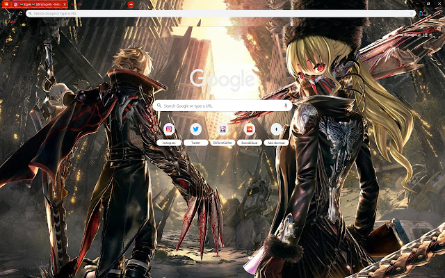 Anime BLOND SISTER - CODE VEIN (Video Game) chrome extension