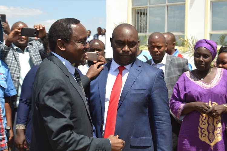 Wiper leader Kalonzo Musyoka and Kitui Senator Enoch Wambua