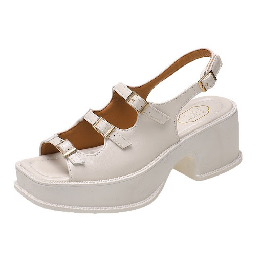 Title 3, Womens Roman Sandals Vintage Peep-toe One-line...
