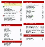 Dana Choga's Kitchen menu 2