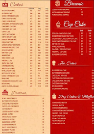 Cake Company menu 1