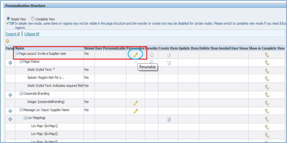 Personalizing page in CO Extension