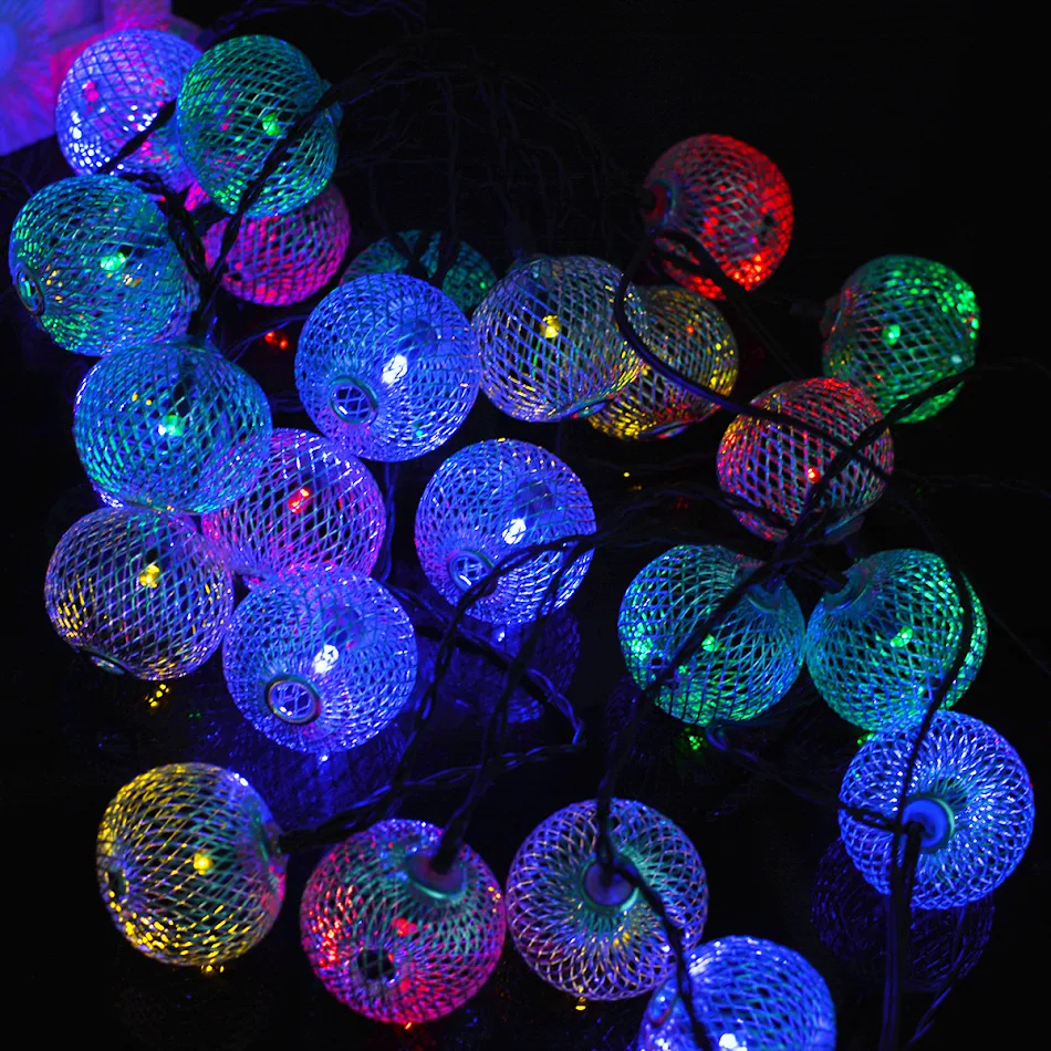 Buiten waterdichte 20LED Solar Vloercontact Lichtketting. Verlicht je tuin met zonne-energie, eenvoudig te installeren en duurzaam.