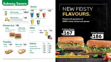 Subway menu 