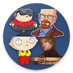 Cover Image of ดาวน์โหลด Tv Series Stickers for Whatsapp 1.2 APK