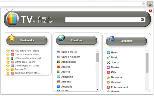 TV for Google Chrome™