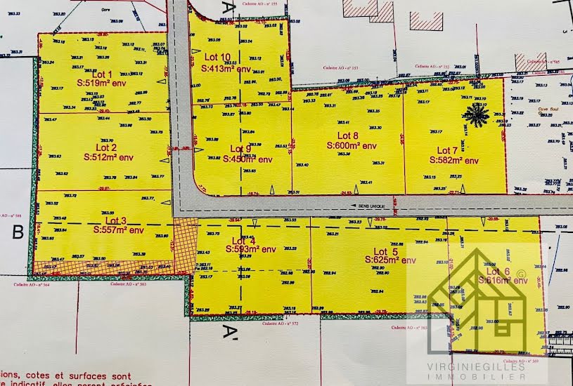  Vente Terrain à bâtir - 557m² à Le Coteau (42120) 