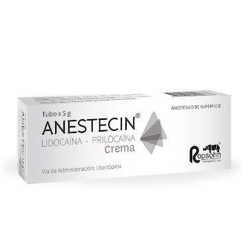 Anestecin Lidocaína + Prilocaína 2.5g/2.5g Ropsohn Crema Tubo x 5 gr  