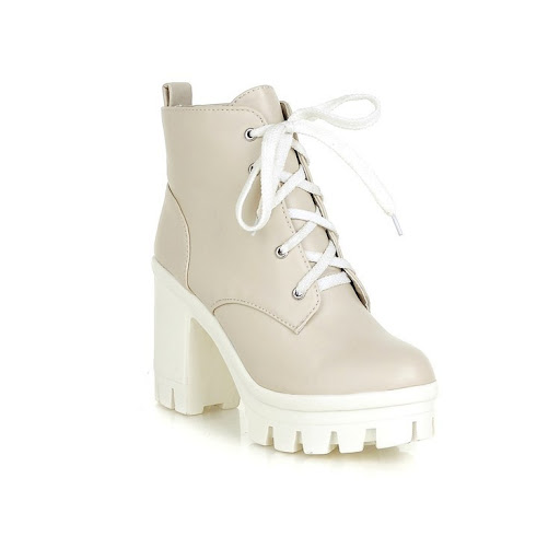 Title 6, Ladies Lace Up High Heels New Sexy Thick Sole P...