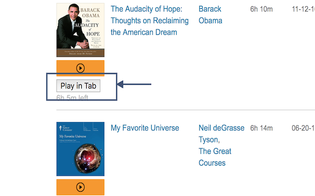 Audible Play in Tab Preview image 0