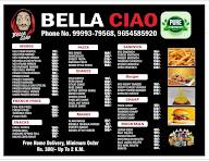 Bella Ciao menu 1